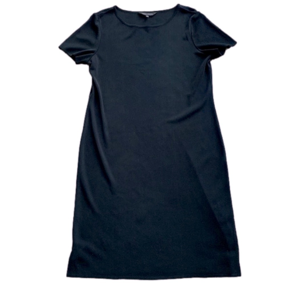 Ming Wang Black Short Sleeve Little Black Dress LBD Women's Size Large